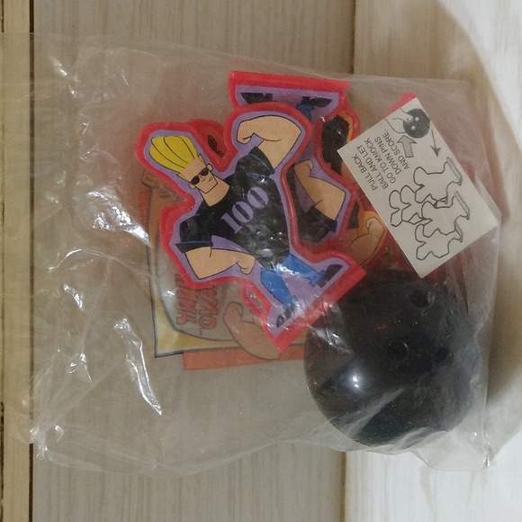 Vintage 1999 Wendy's Kids'Meal Johnny Bravo Bowling Toy Set SEALED - Picture 2 of 2